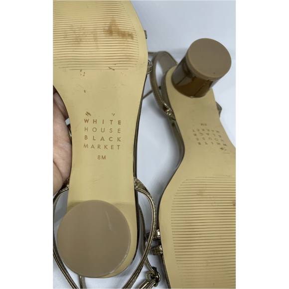 WHITE HOUSE BLACK MARKET Cindy Bronze Strappy Sandal - Picture 14 of 15